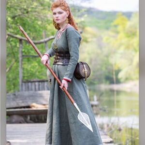 Viking Dress Linen Armstreet Size 12 Is Approx 18-20 US
